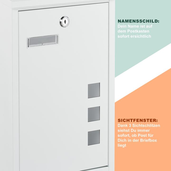 Actual product image Relaxdays Briefkasten Hochformat