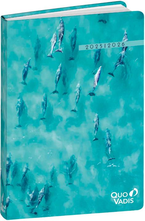 Quo Vadis Eurotextagenda Respire 25/26 1282535Q 1T/1S 12M Delphin ML 12x17cm (12 x 17 cm, Englisch, Niederländisch, Spanisch, Deutsch, Französisch, Italienisch)