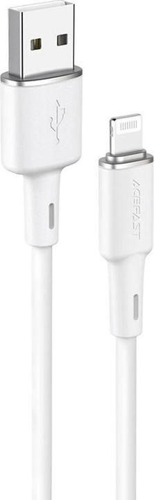 Actual product image Acefast MFI USB cable - lightning 1.2 m, 2.4 A white (C2-02 white) (1.20 m, USB 2.0)