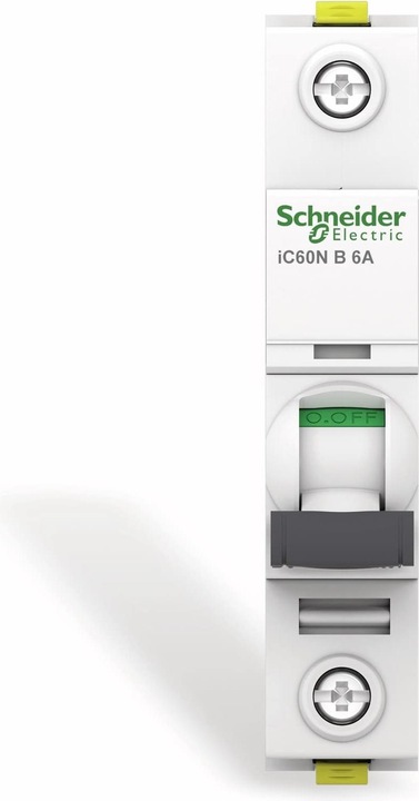 Produktbild Schneider Electric Acti9 iC60N MCB 1 Pole 6A Curve B