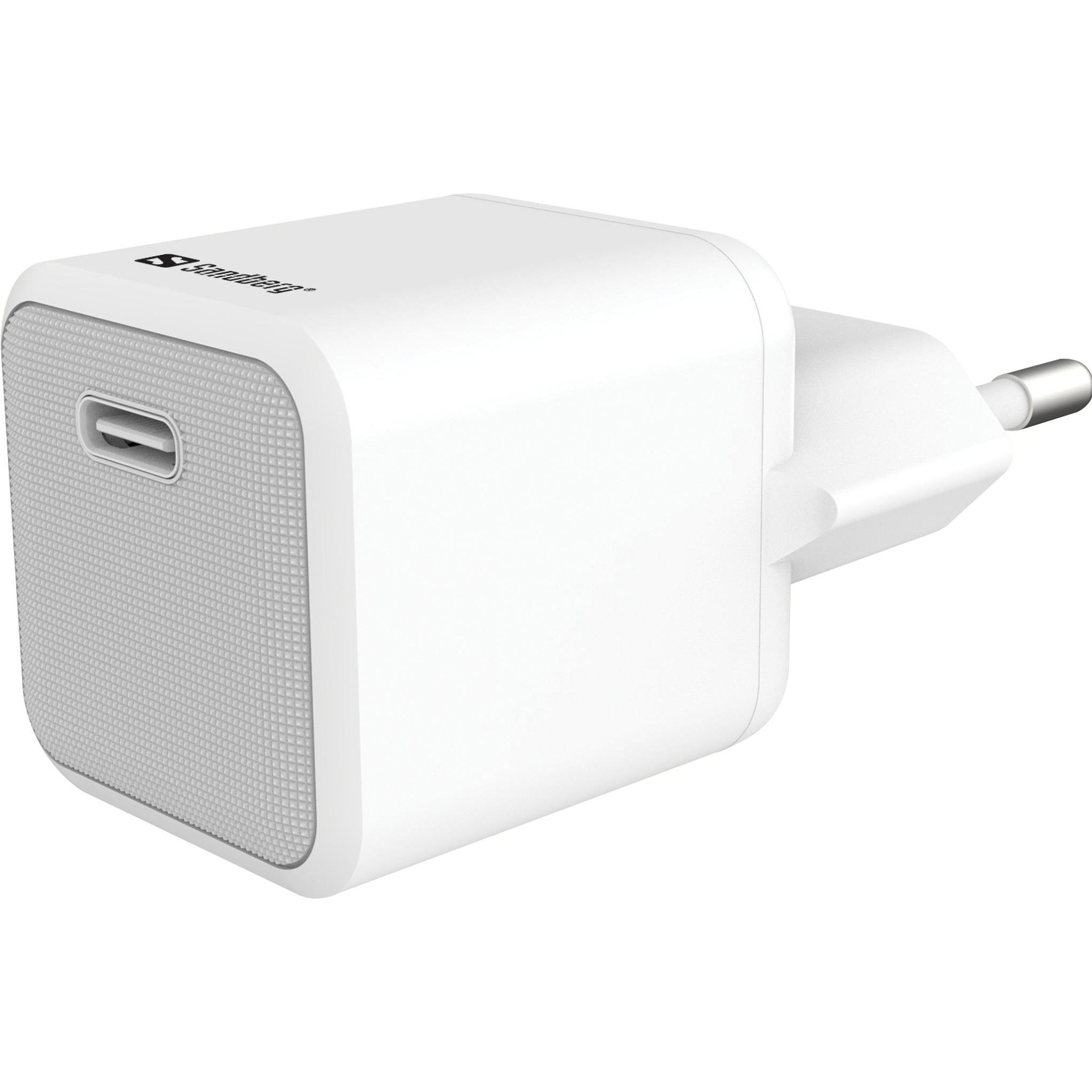 Thumbnail - Sandberg USB-C AC Charger +USB-C>C 1M (20 W), USB Ladegerät, Weiss
