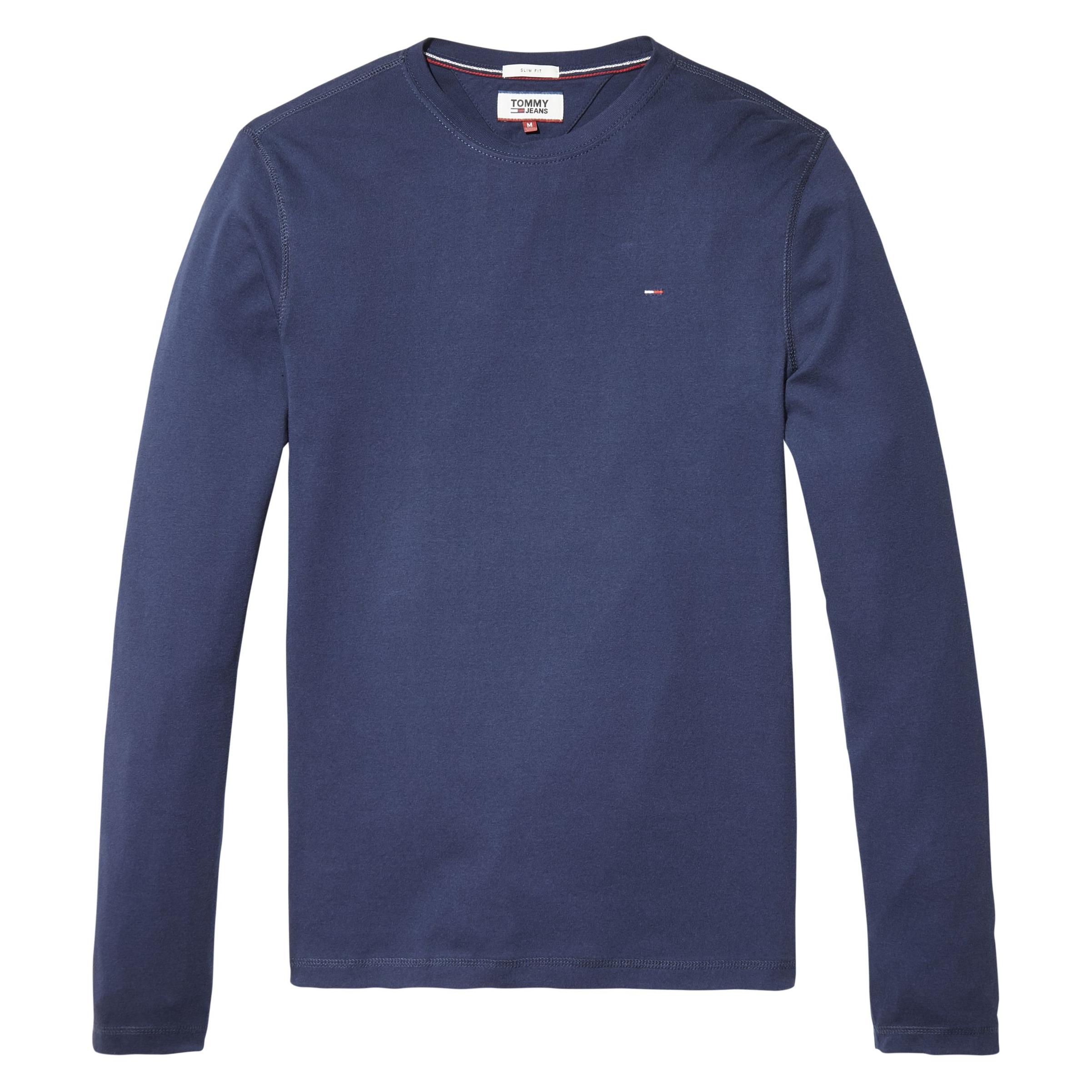 Tommy Jeans, Mannen, T-shirts, Origineel, Blauw, (S)