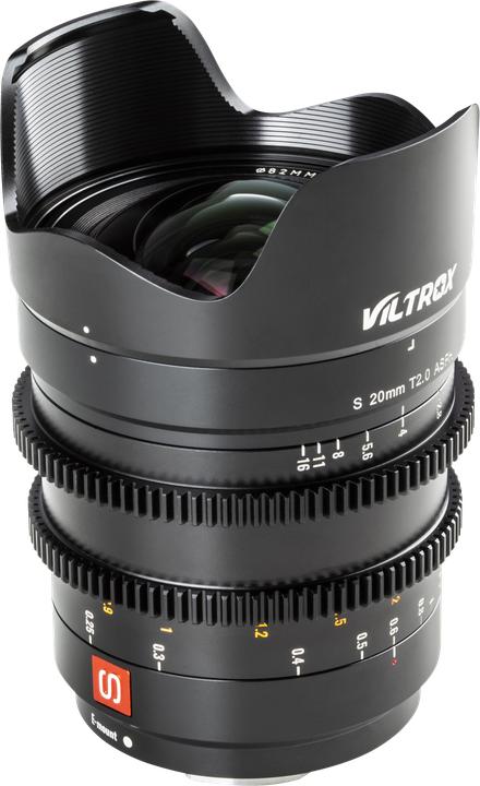 Actual product image Viltrox E-20mm T2.0 S Full Frame, Manual focus Cine lens for Sony E mount, 20mm/T2.0 (Sony E, APS-C / DX)