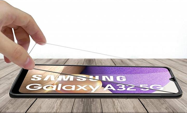 Actual product image Screenguard Samsung Galaxy A32 5G bulletproof glass protective film Case Friendly Design (1 pcs., Samsung Galaxy A32 5G)