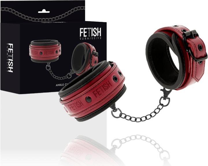 Actual product image Fetish submissive Ankle Cuffs Vegan Leather