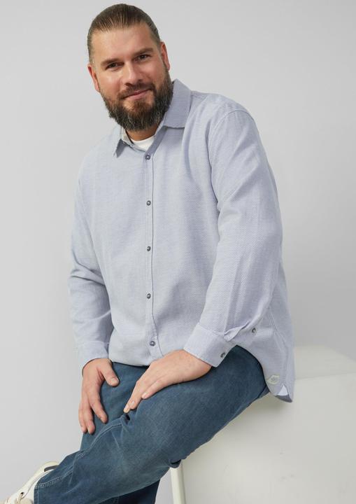 Produktbild S.Oliver Hemd Regular: Baumwollhemd mit Strukturmuster (5XL)