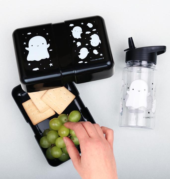 Actual product image A Little Lovely Company Lunchbox Ghost SBGHBL17 black 18x6x12cm (0.85 l)