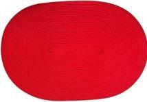 Actual product image Continenta Placemat oval cherry red 45x31cm (1 pcs., 45 x 31 cm)