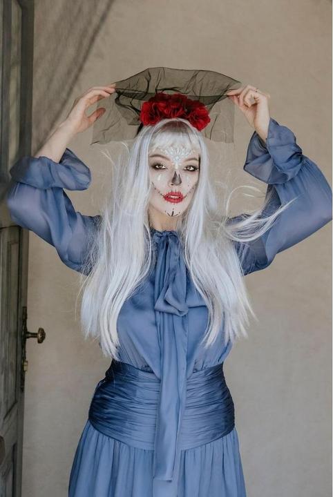 Actual product image Partydeco Haarreif Rosen 17.5 x 18 cm, Rot/Schwarz