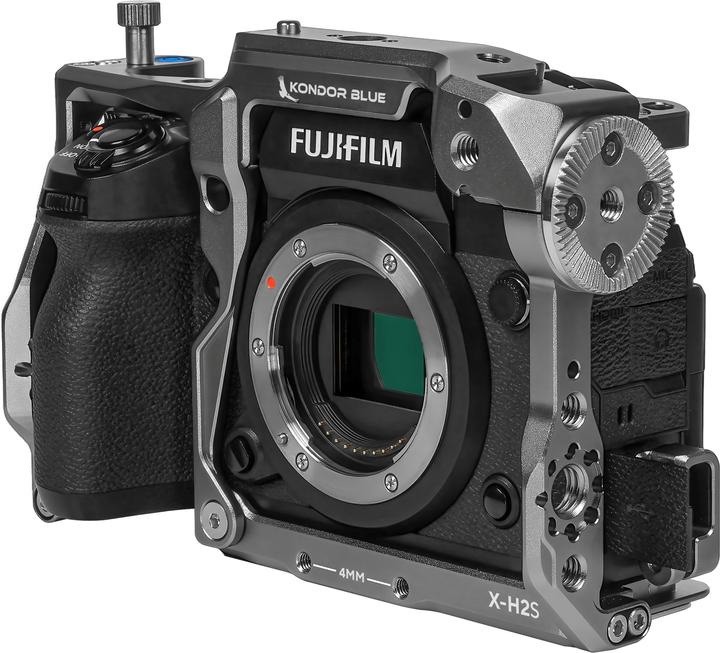 Actual product image Kondor Blue Fujifilm XH2S Cage (Space Gray)