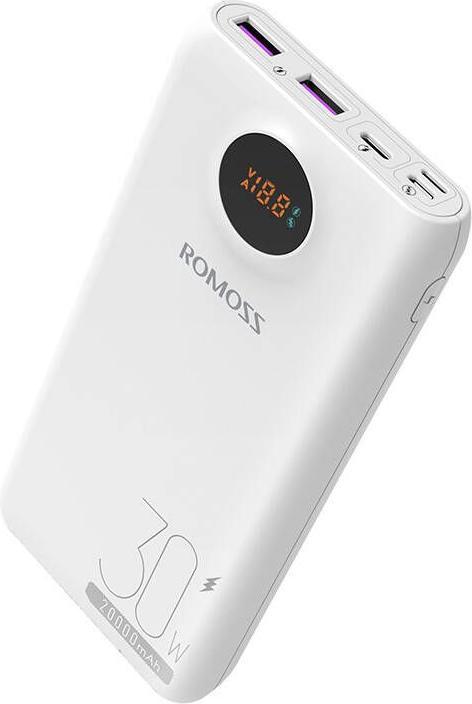 Image du produit Romoss SW20S Pro Powerbank 20000mAh, 30W (blanc) (20000 mAh, 30 W, 74 Wh)