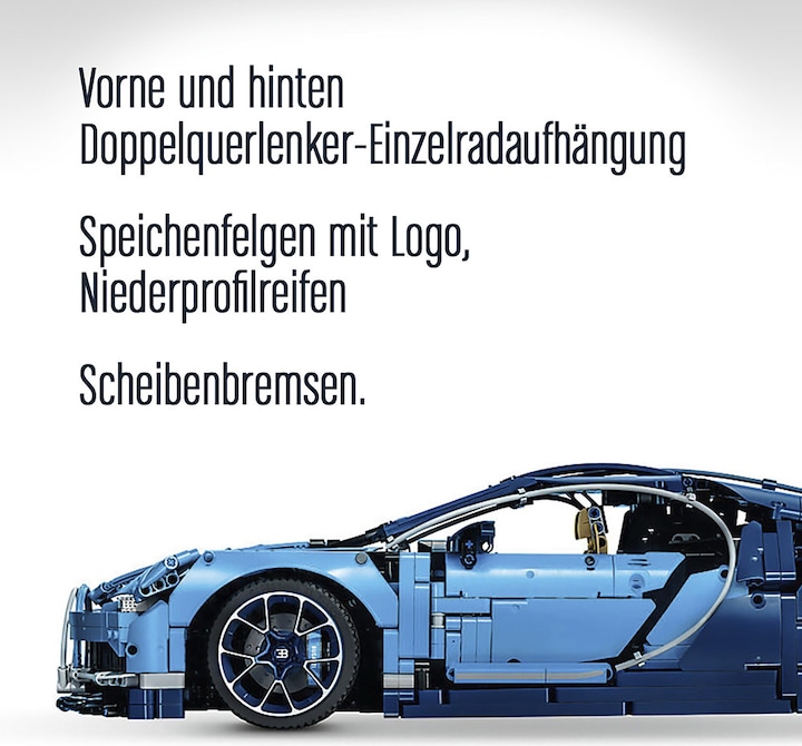 Produktbild LEGO Bugatti Chiron (42083, LEGO Technic, LEGO Seltene Sets)