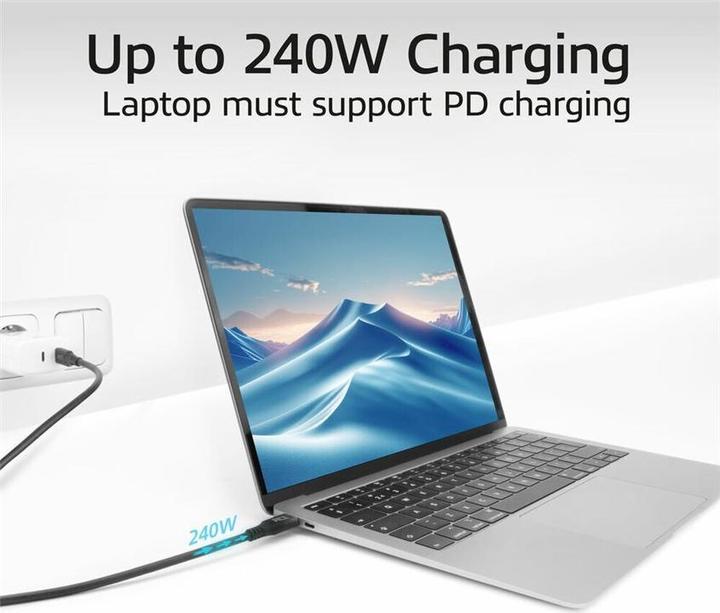 Produktbild ACT USB4« 20Gbps 240W USB Type-C« Cable, 2 meters (2 m, 240 W)