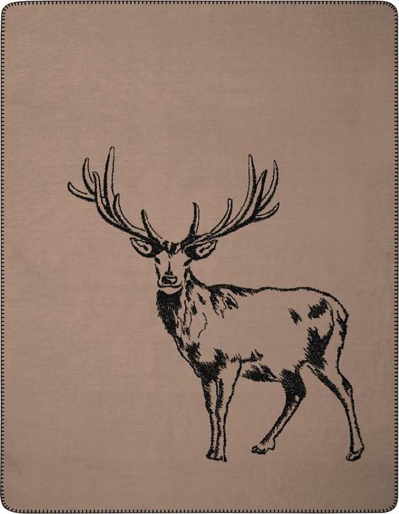 Immagine prodotto Biederlack Coperta di cervo (200 x 150 cm)