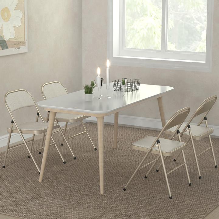Produktbild Homcom Klappstuhl Polyester Beige