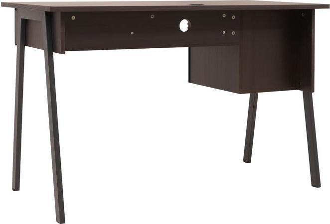 Produktbild Mendler Schreibtisch HWC-O40, MDF Metall Melamin 78x120x60cm – Walnuss-Optik