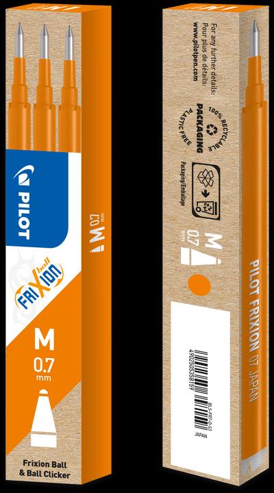 Produktbild Pilot FriXion Refill Set à 3 (Ersatzmine, Orange, 0.35 mm)