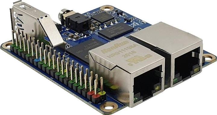 Actual product image Allnet rock pi e d4w1 dual ethernet board rk3328 512mb ram 802.11 a/b/g/n 2.4g