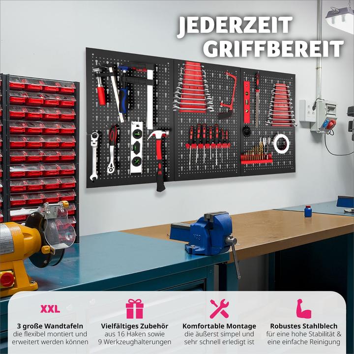Actual product image tectake Tool Pegboard