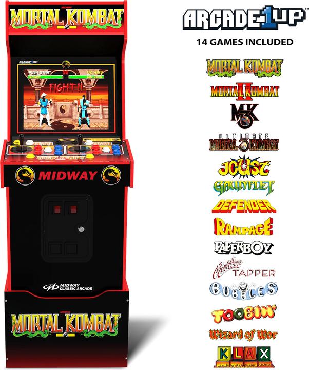 Actual product image Arcade1Up borne 2 joueurs Mortal Kombat / Midway Legacy 30th Anniversary Edition 154 cm