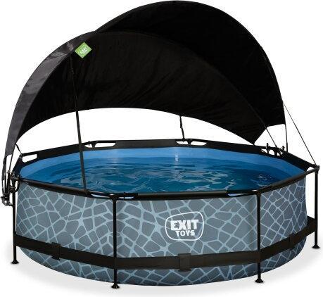 Actual product image Exit Frame pool round 300x76 cm with sunshade and filter pump (300 x 76 cm)