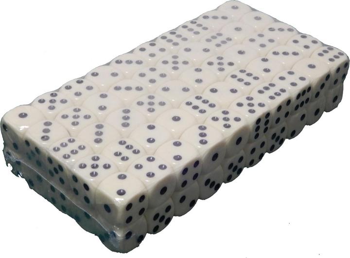 Image du produit Longfield Games Cubes blancs, 100 pièces, 16 mm