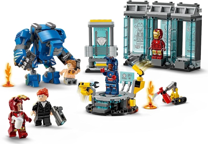 Image du produit LEGO Le laboratoire d'Iron Man : la salle des armures (76315, LEGO Super Mario)