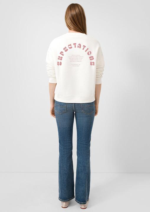 Produktbild s.Oliver Sweatshirt Weiches Sweatshirt mit Print (S)