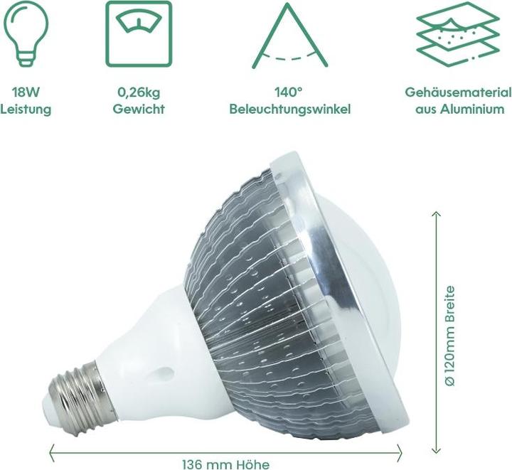 Image du produit Venso Cultiver la lumière en hiver (LED, 245 V)