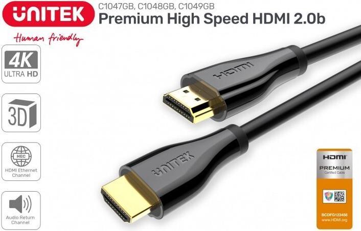 Produktbild Unitek Certified Hdmi Cable 2.0 (1.50 m, HDMI, 2.0)