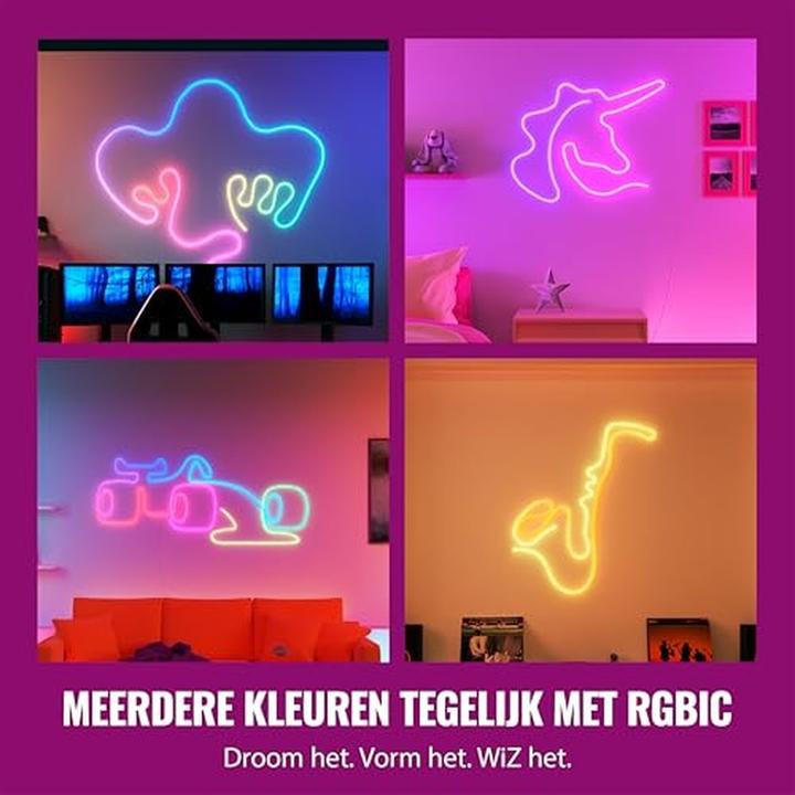 Produktbild WiZ Smart Flex Strip LED-Streifen (RGBIC, 1000 cm, Indoor)