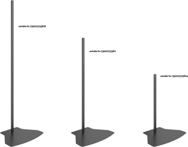 Actual product image Multibrackets Base plate fix, black to Pro series (Mounting- / Adapterplates)