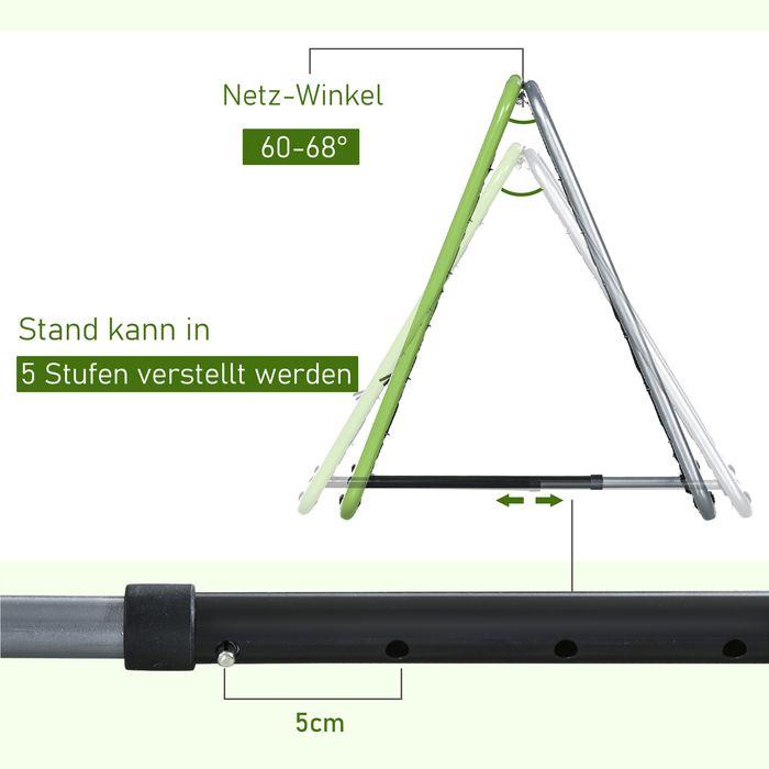 Produktbild Swisshandel24 Fussball Rebounder Kickback Tor Rückprallwand Netz für Baseball Basketball beidseitiger Rückprall Ve