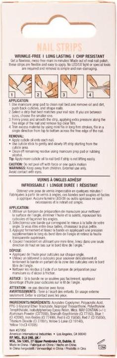 Produktbild Ardell Nail Addict Nail Strips Shimmering Sand 16 Stk (Kunstnägel, Lila, Sand)