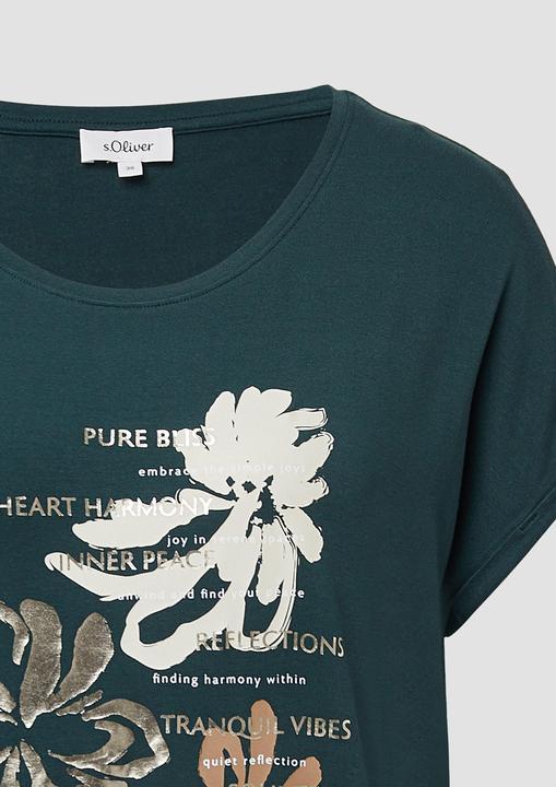 Produktbild S.Oliver T-Shirt T-Shirt aus Viskosemix im Relaxed Fit (46)