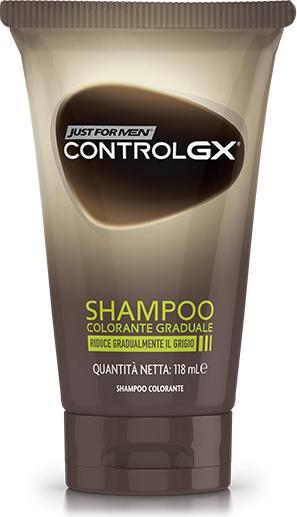 Immagine prodotto Just For Men Controllo GX Colore graduale (118 ml, Shampoo liquido)