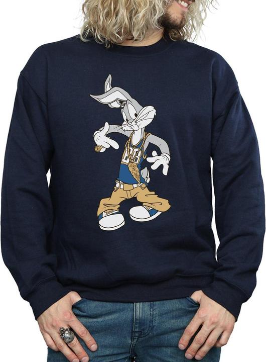 Actual product image Looney Tunes Mens Rapper Bugs Bunny Sweatshirt (3XL)