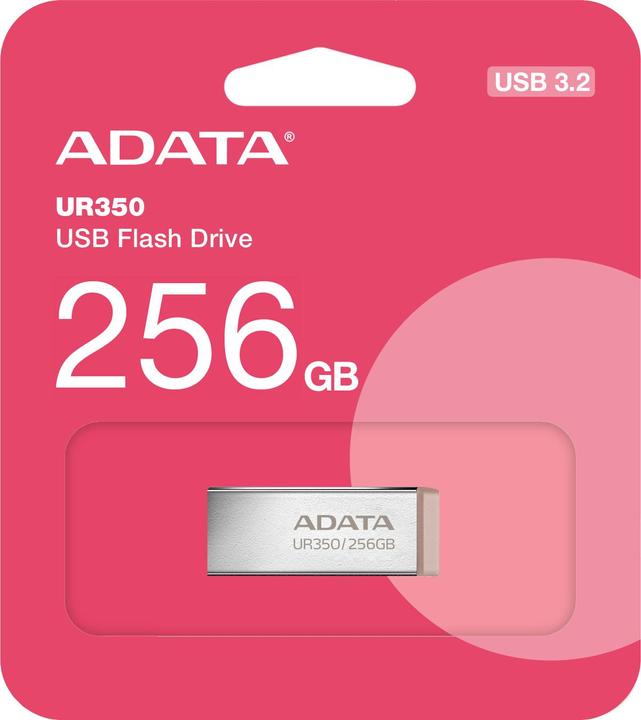 Image du produit Adata LECTEUR DE MÉMOIRE FLASH USB3.2 256G/UR350-256G-RSR/BG (256 Go, USB-A)