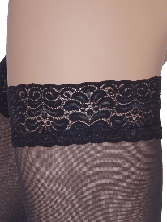 Actual product image Levee My size 60 stay up stockings, colour 371 fog, size 58-60 (60 DEN, 58 - 60)