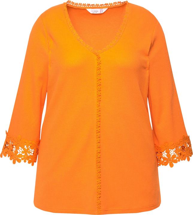 Image du produit Miamoda T-shirt ligne A à détails floraux et manches 3/4 (44)