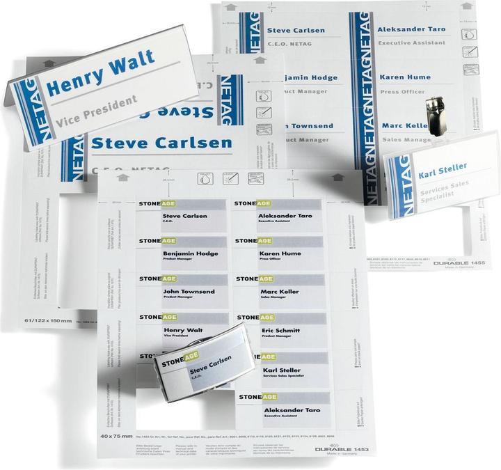 Actual product image Durable BADGEMAKER - Replacement labels