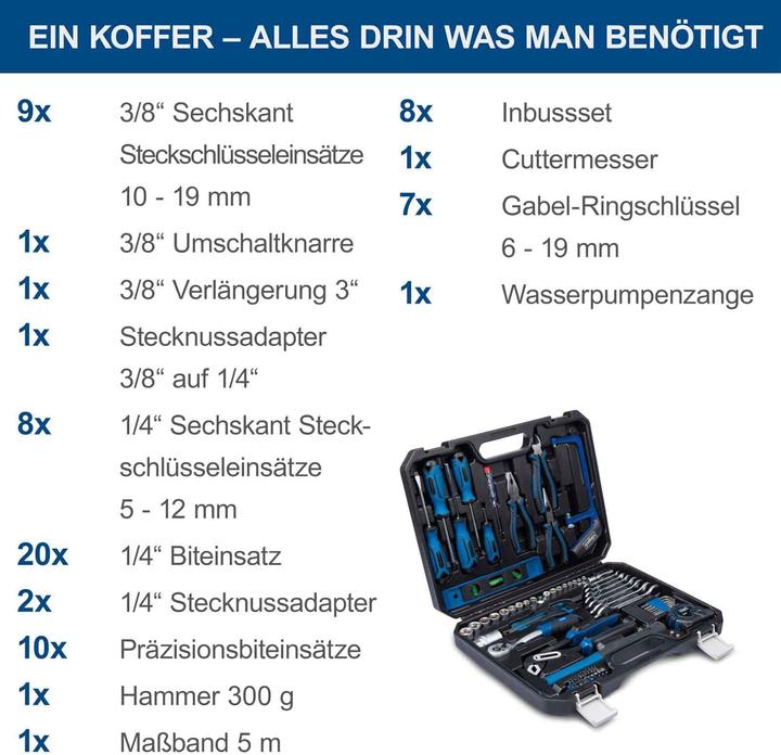 Immagine prodotto Scheppach Werkzeugkoffer-Set (97 pezzi)