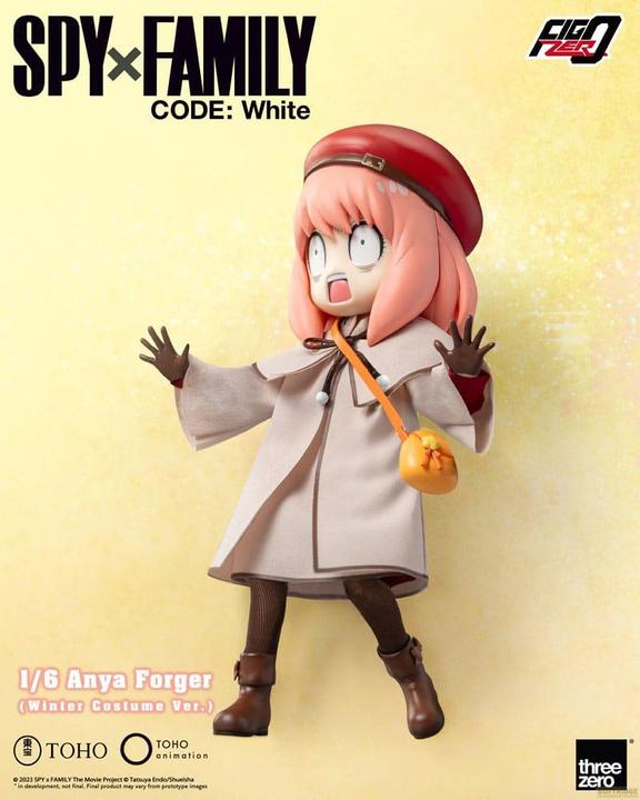 Produktbild ThreeZero Spy x Family Code: White FigZero Actionfigur 1/6 Anya Forger Winter Costume Ver. 17 cm