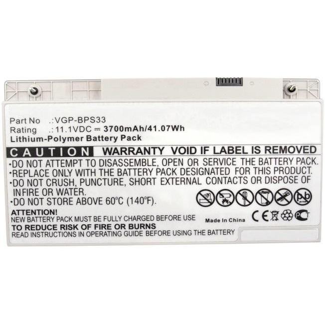 Thumbnail - CoreParts Laptop Battery for Sony (1 Zellen, 3700 mAh), Notebook Akku, Silber