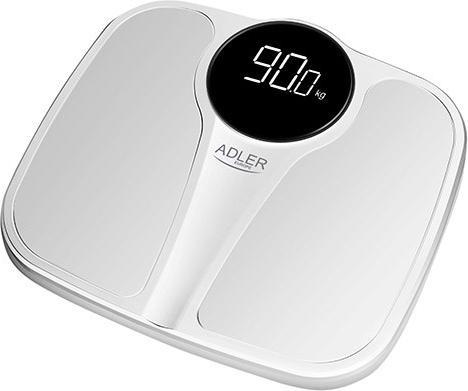 Immagine prodotto Adler bilancia pesapersone Bilancia elettronica AD 8172 fino a 180 kg - bianco (180 kg)