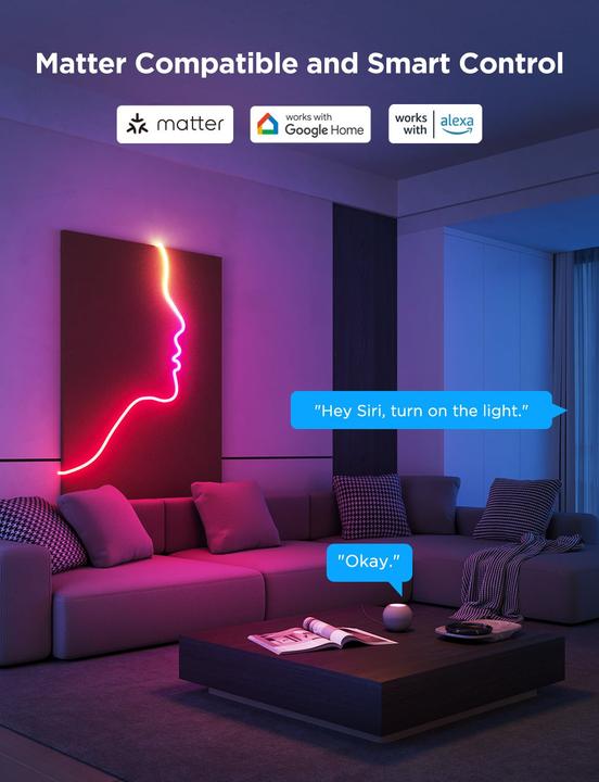 Produktbild Govee LED Stripe Neon (Mehrfarbig, 400 cm, Indoor)