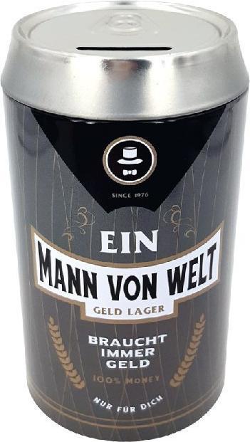 Produktbild Hergo Creation Bier-Spardose Ein Mann von Welt br.9618
