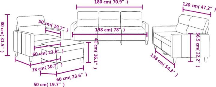 Actual product image VidaXL Gera (4-seater)