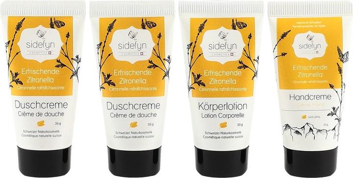 Immagine prodotto Sidefyn Cosmetics Set regalo - ZITRONELLA Set con 2 creme doccia, 1 crema corpo e 1 crema mani (Set per la cura del corpo)