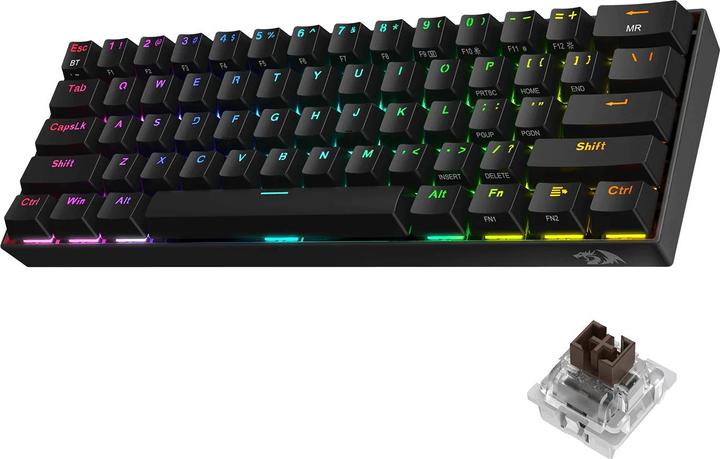 Produktbild Redragon Klawiatura K530 Draconic Pro Brown Box (RED-K530RGB-PRO) (US, Kabelgebunden, Kabellos)